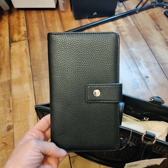 Anne Klein purse tote handbag black brown new signature gift new tags wallet - Picture 8 of 16